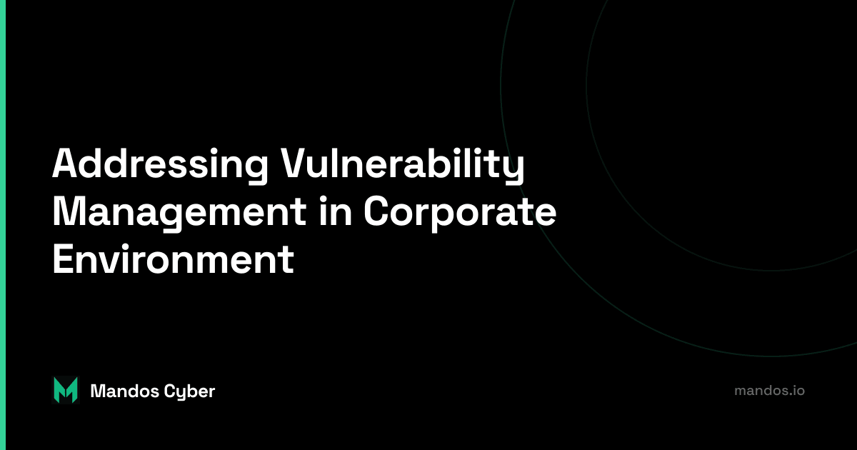 Vulnerabilities, security, organization
