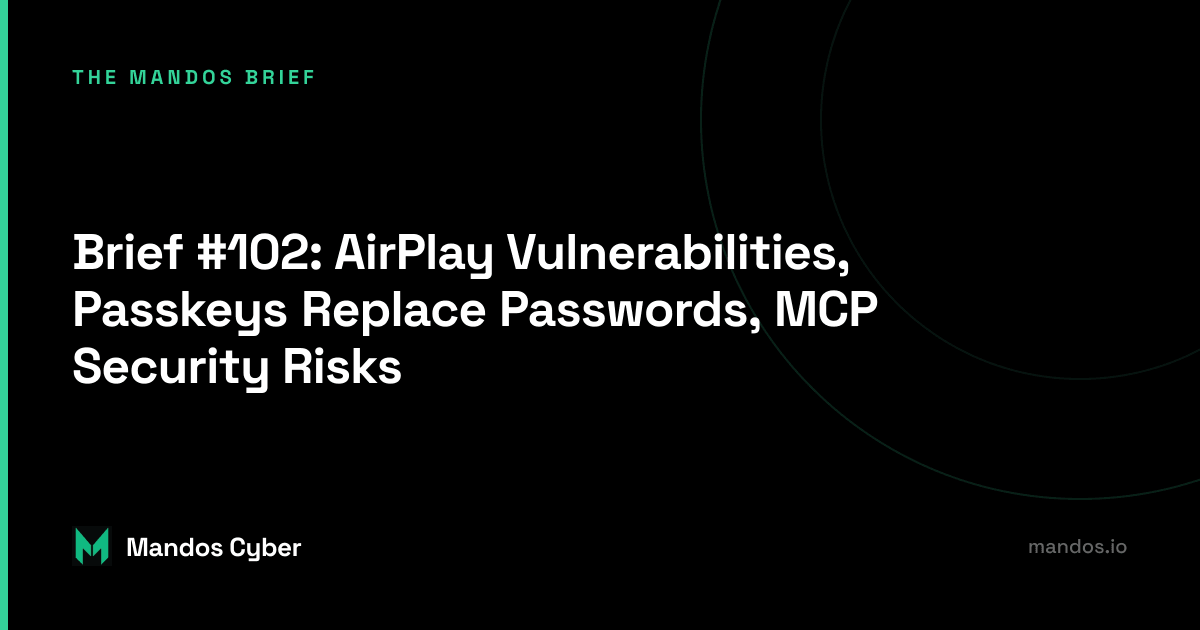 mandos brief cybersecurity newsletter by nikoloz kokhreidze