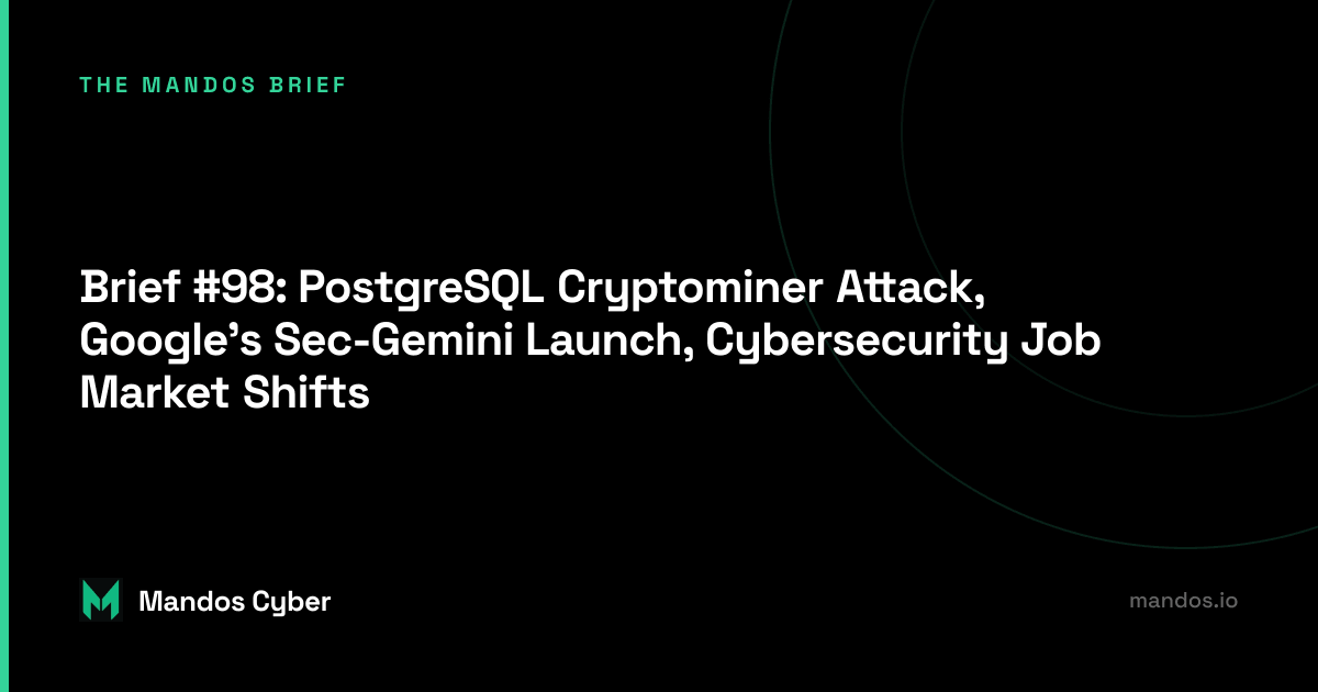 mandos brief cybersecurity newsletter by nikoloz k