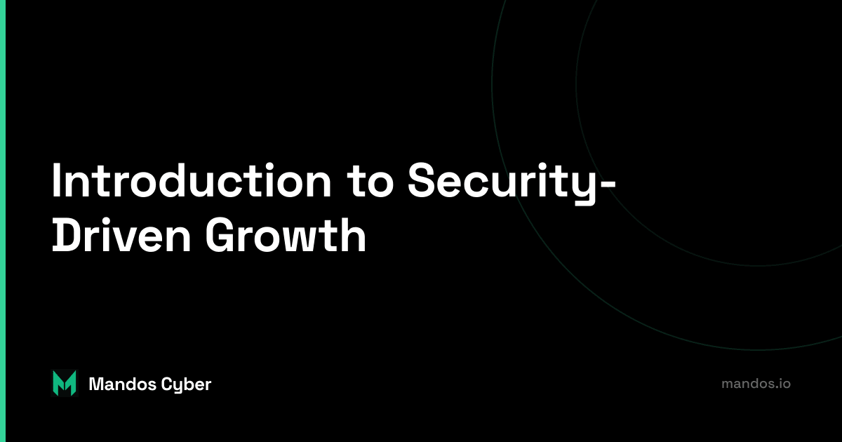 company a does not use security-driven growth and fails, company on the right uses security-driven growth model to succeed