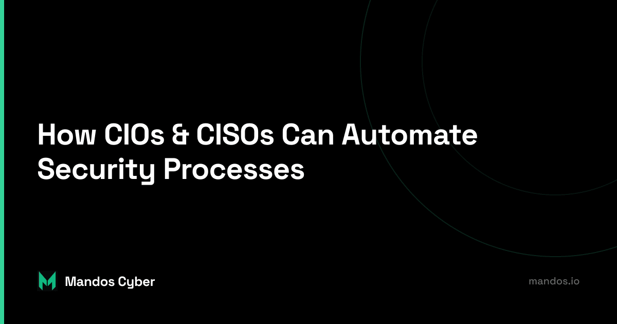 A CISO and a team of security analysts using automation tools to monitor and respond to security incidents