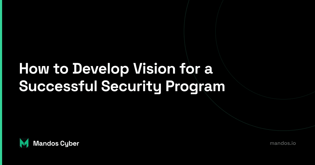 A security leader presenting a vision for the security program to a group of senior executives.