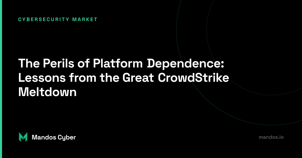 The CrowdStrike Falcon Sensor update on July 19, 2024 caused global system outages, exposing risks of single vendor reliance.