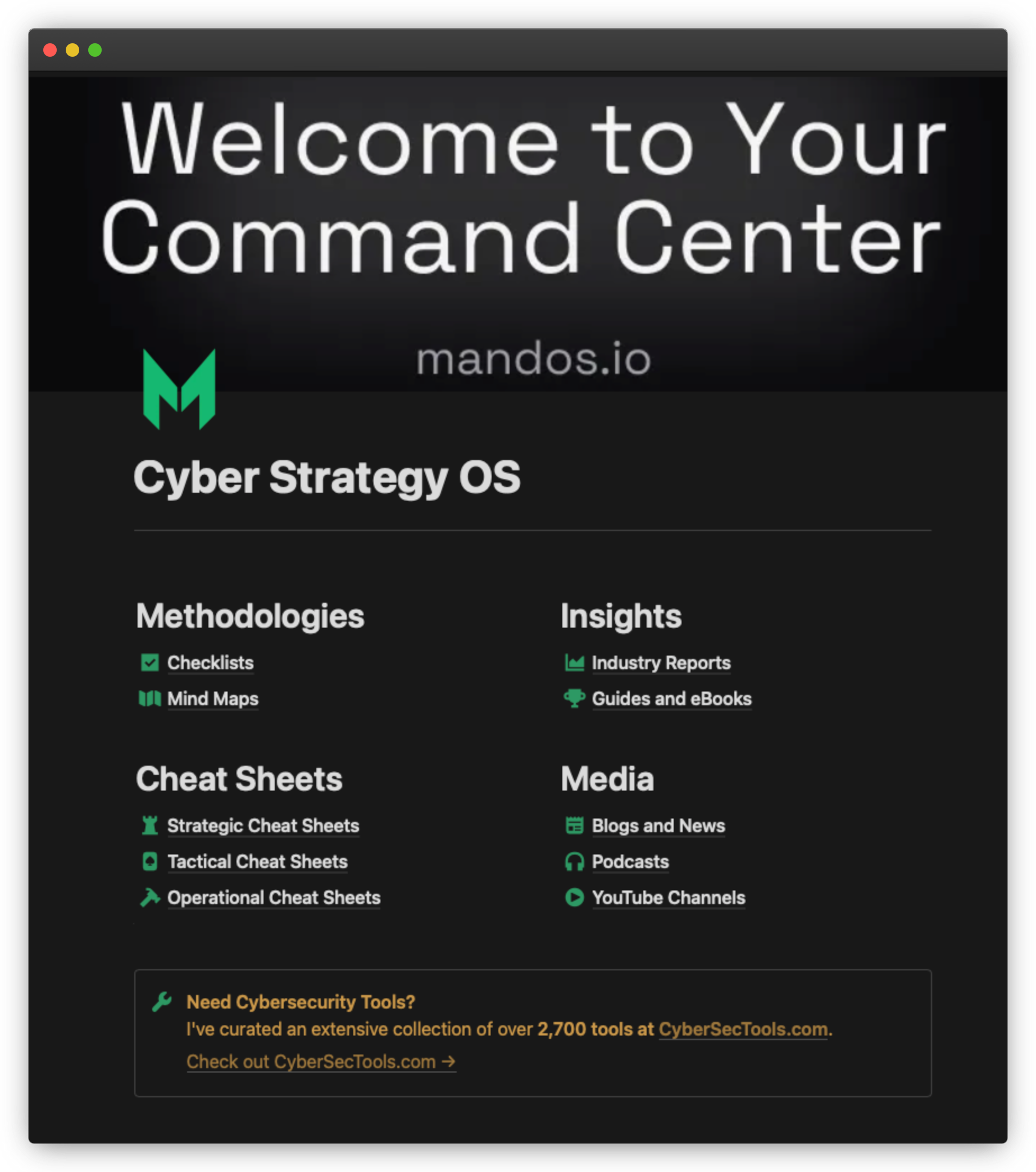 Cyber Strategy OS