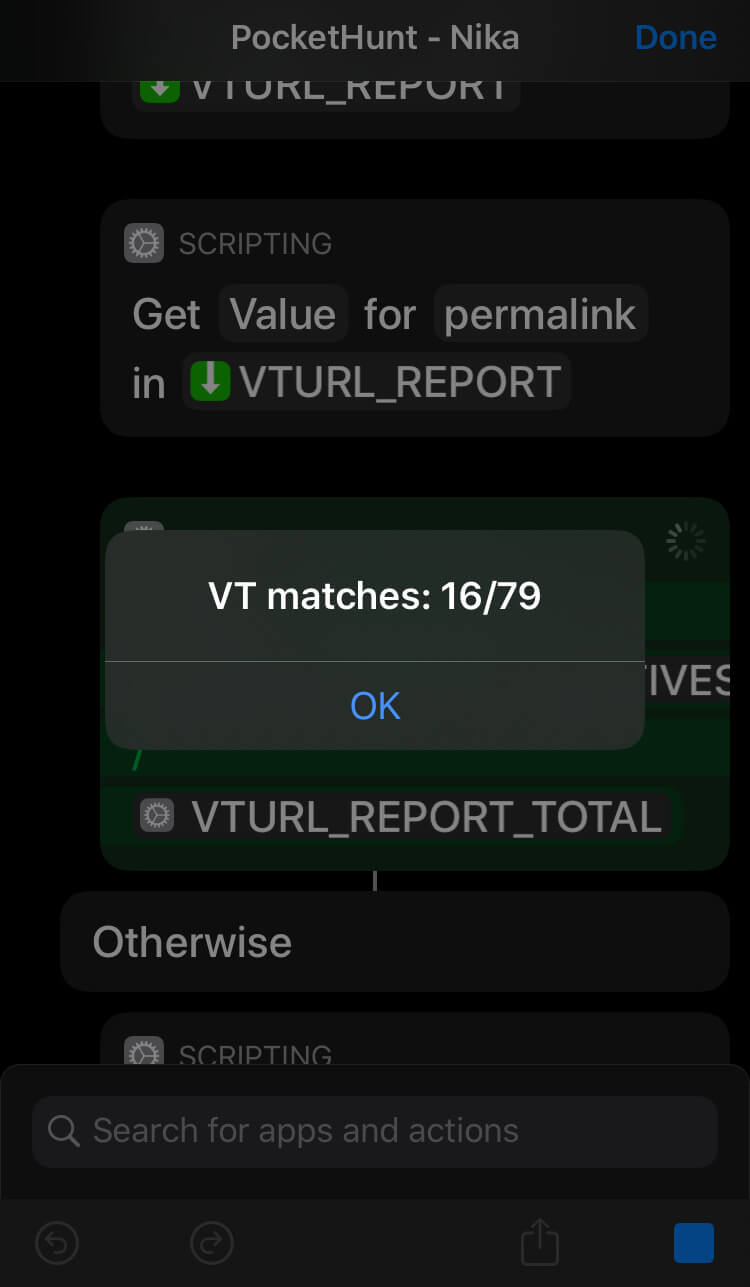pocket hunt ios threat hunting virus total matches