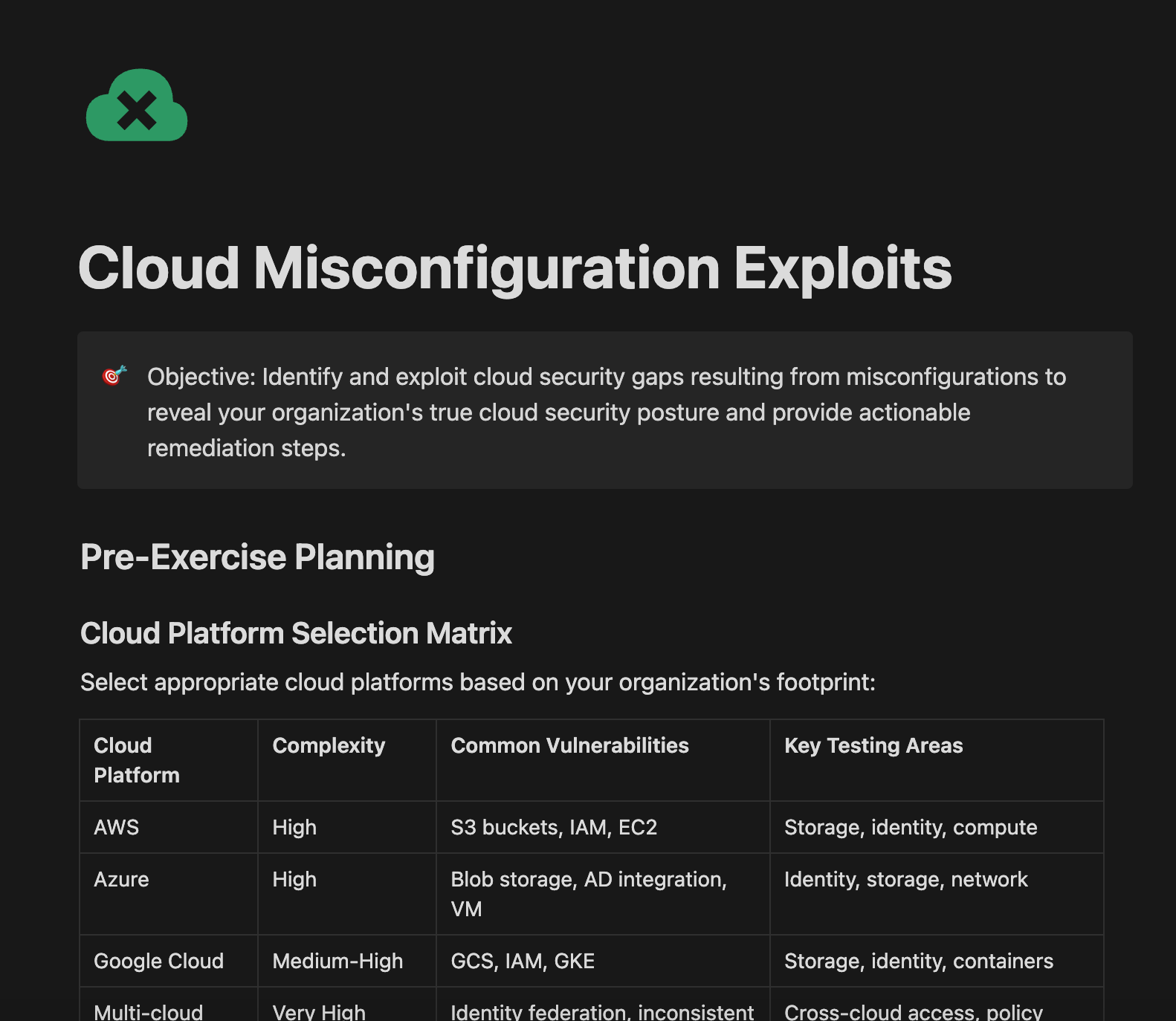 Cloud Misconfiguration Exploits