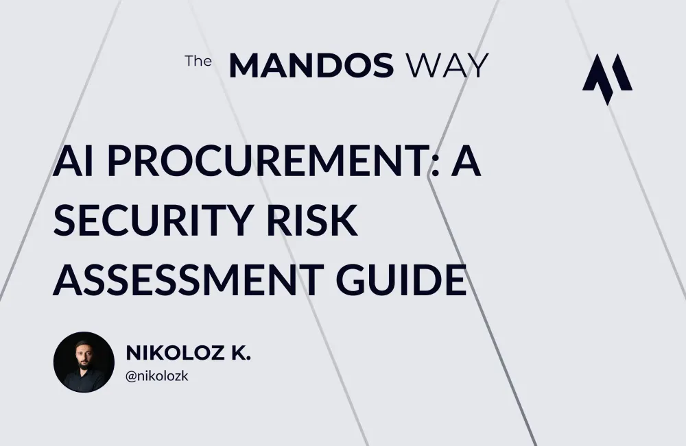 Assessing the Security Risks of an AI Solution During Procurement