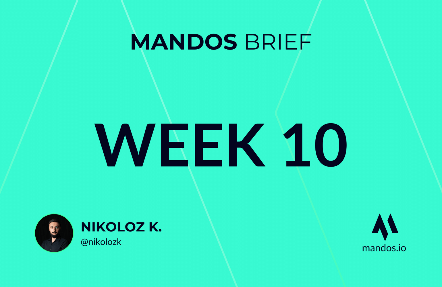 Week 10 of 2024 in cybersecurity nikoloz kokhreidze mandos