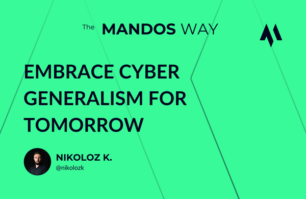 The Future is for Cyber Generalists mandos nikoloz kokhreidze