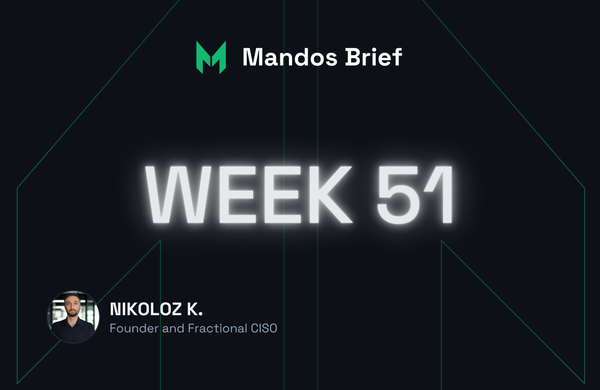 mandos brief cybersecurity newsletter fractional CISO