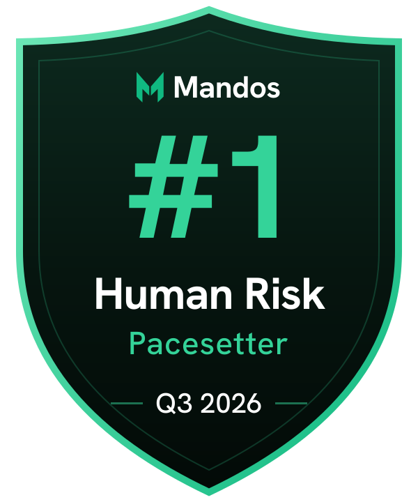 #1 Human Risk Pacesetter, Q3 2026, Mandos Pacesetters