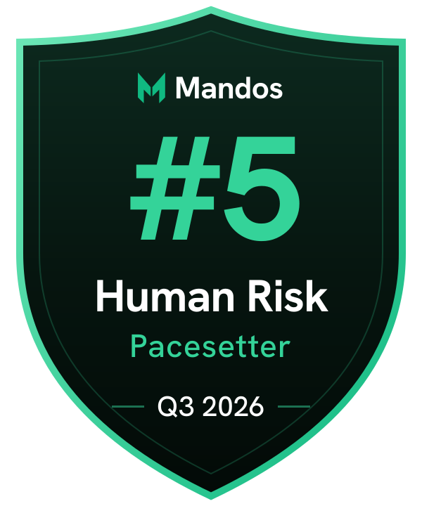 #5 Human Risk Pacesetter, Q3 2026, Mandos Pacesetters