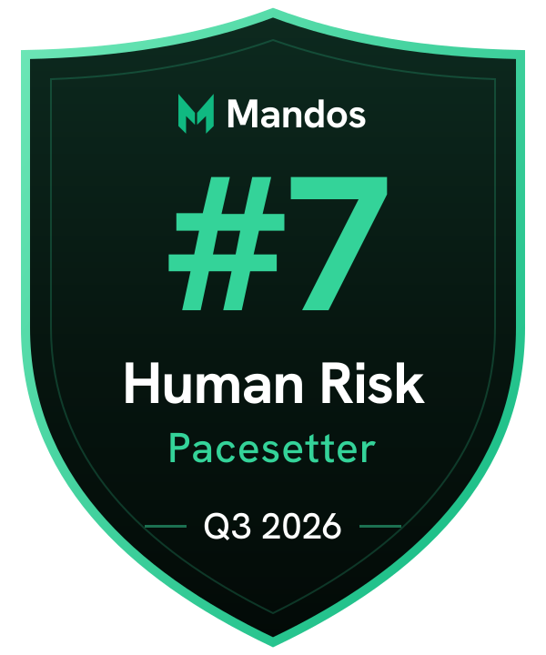 #7 Human Risk Pacesetter, Q3 2026, Mandos Pacesetters