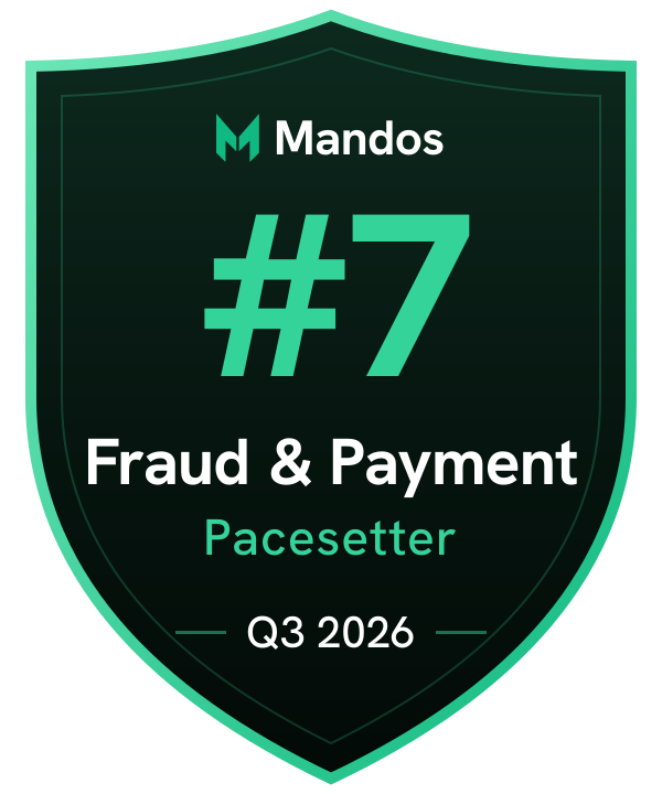 #7 Fraud & Payment Security Pacesetter, Q3 2026, Mandos Pacesetters