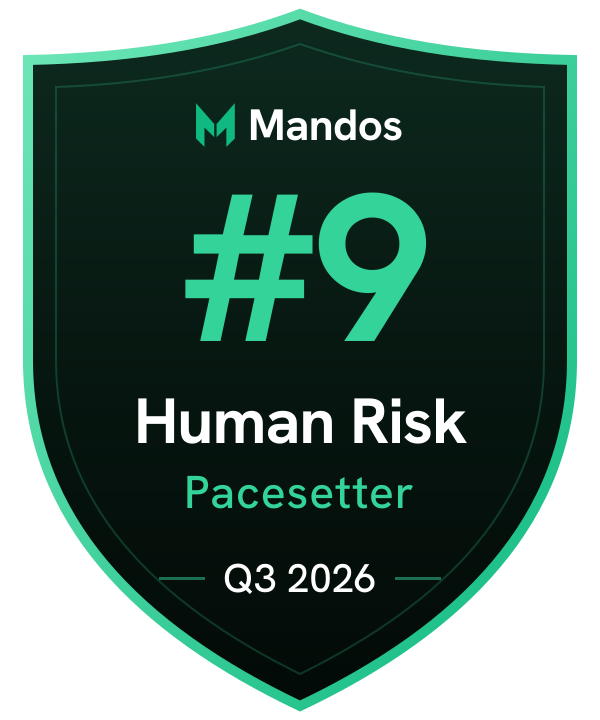 #9 Human Risk Pacesetter, Q3 2026, Mandos Pacesetters
