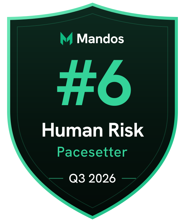 #6 Human Risk Pacesetter, Q3 2026, Mandos Pacesetters