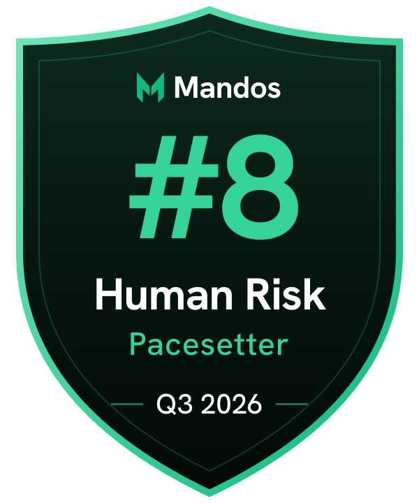 #8 Human Risk Pacesetter, Q3 2026, Mandos Pacesetters